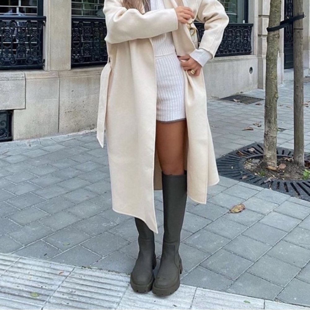 Zara Khaki Rain Boots
